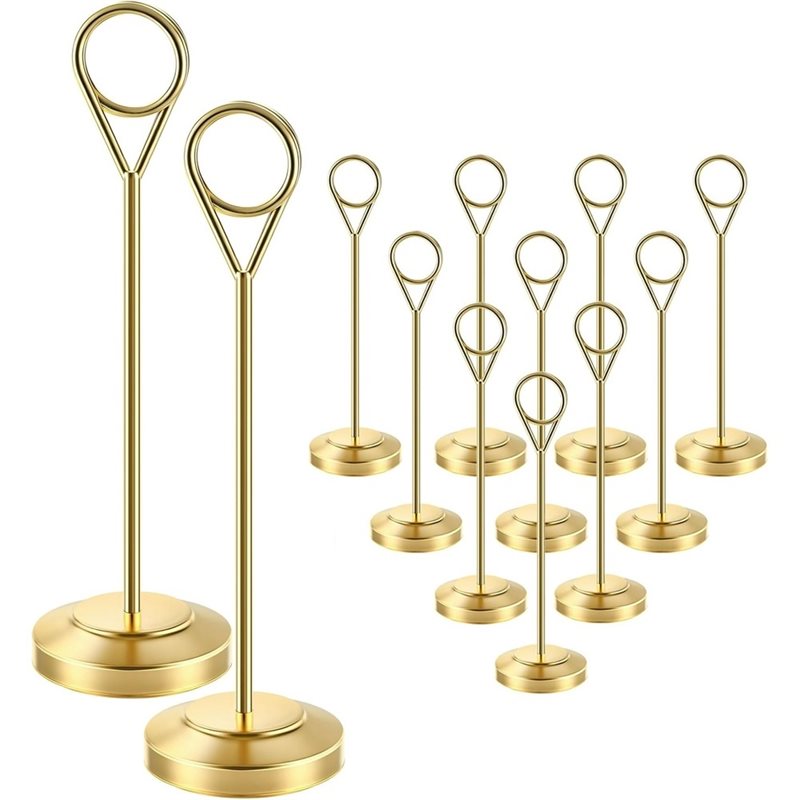 Table Number Gold - [A92P!】 Soportes Resistentes para Fotos con