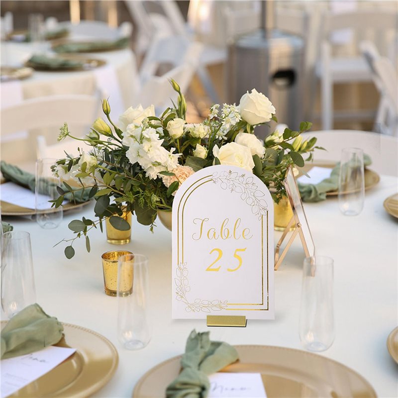 【Gran oferta】Soportes dorados  - Table Number Gold reseña y precio
