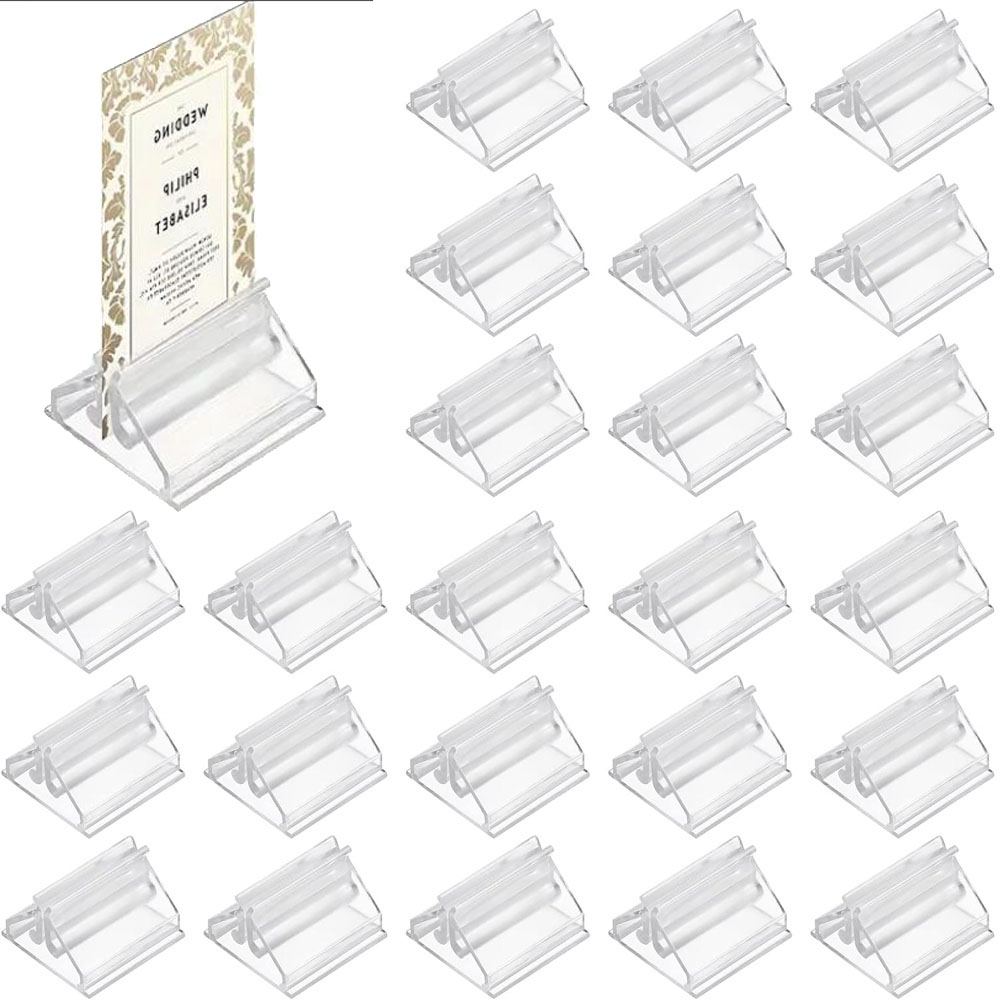 Mini soportes transparentes pa - Table Number Gold reseña y precio